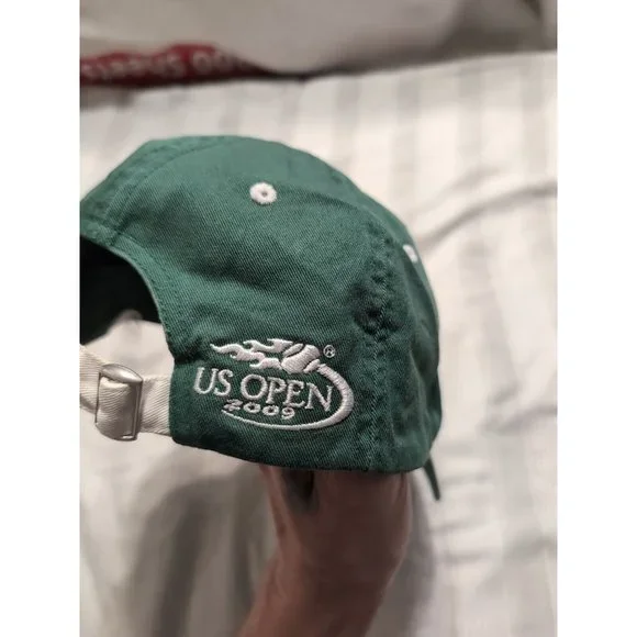 Heineken Light US Open 2009 Tennis Strapback Cap Hat Adult Green White Mens READ - Picture 3 of 7